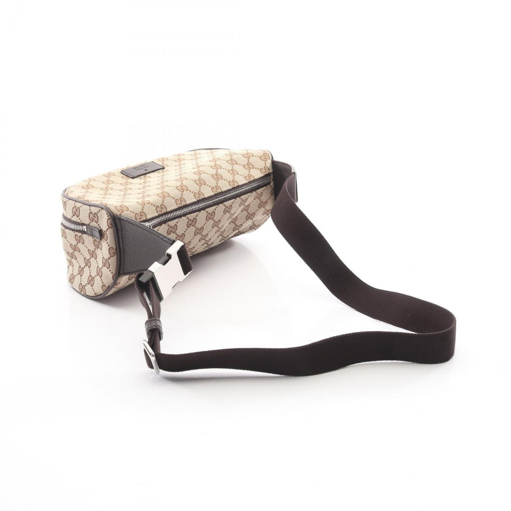 Gucci Waist Bag GG Canvas Beige Dark Brown — view 2