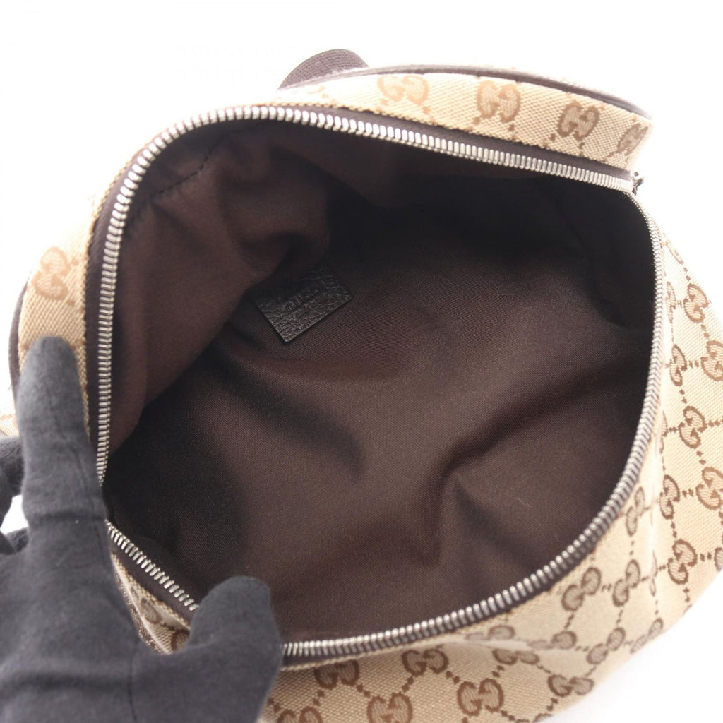 Gucci Waist Bag GG Canvas Beige Dark Brown — view 3