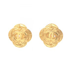 Chanel Earrings CC Logo Flower