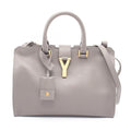 Saint Laurent Paris Handbag Petit Cabas Line 2-Way Gray Leather