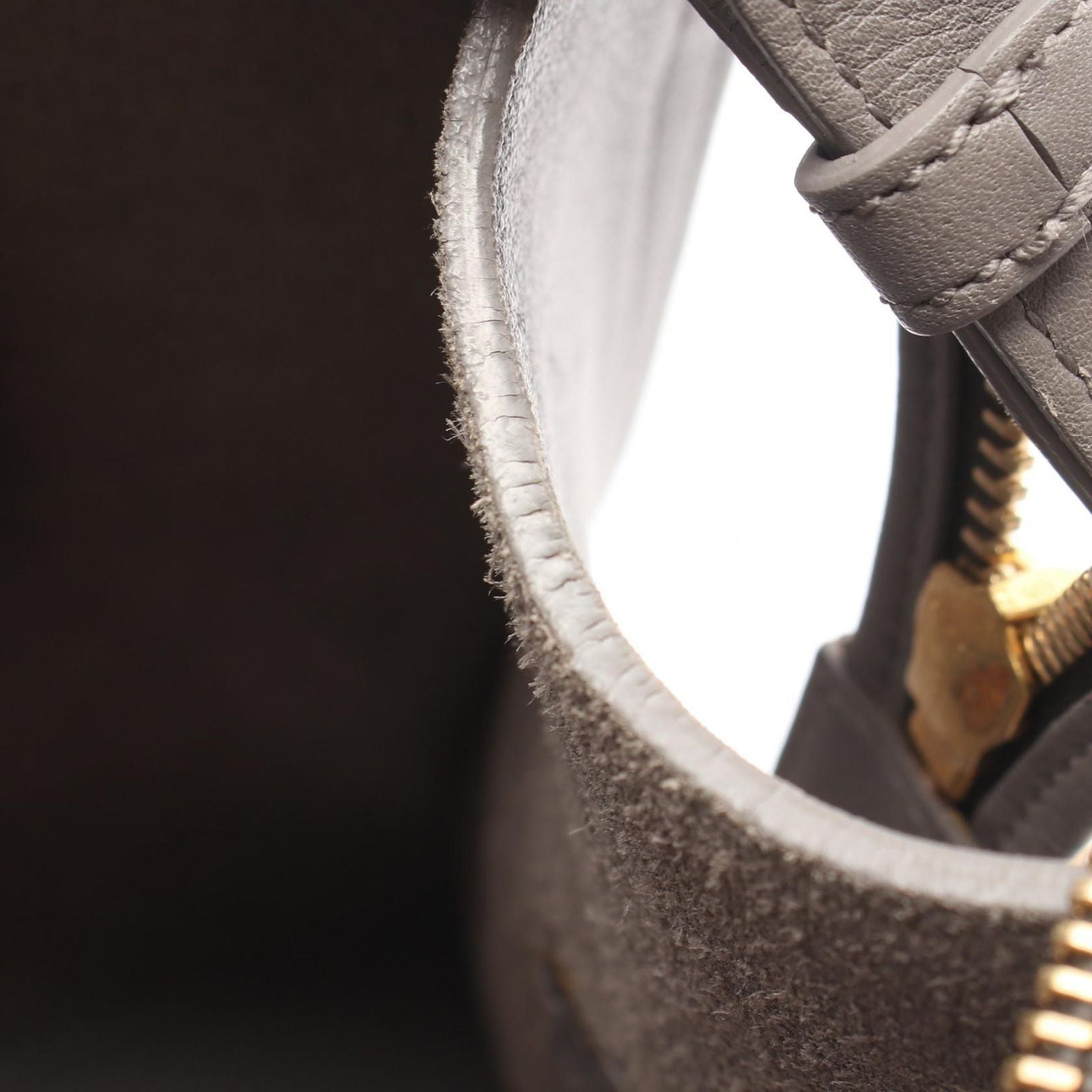 Saint Laurent Paris Handbag Petit Cabas Line 2-Way Gray Leather — view 5