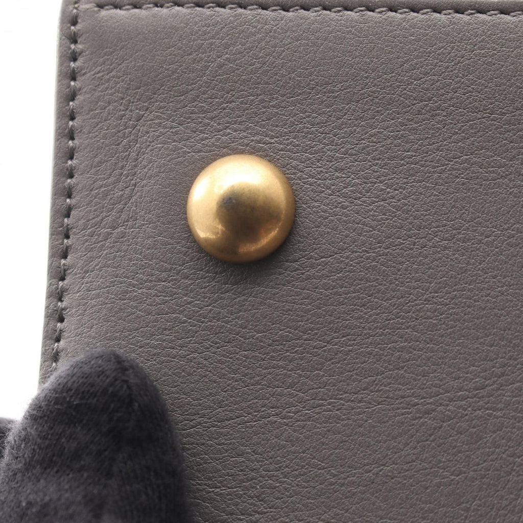Saint Laurent Paris Handbag Petit Cabas Line 2-Way Gray Leather — view 8