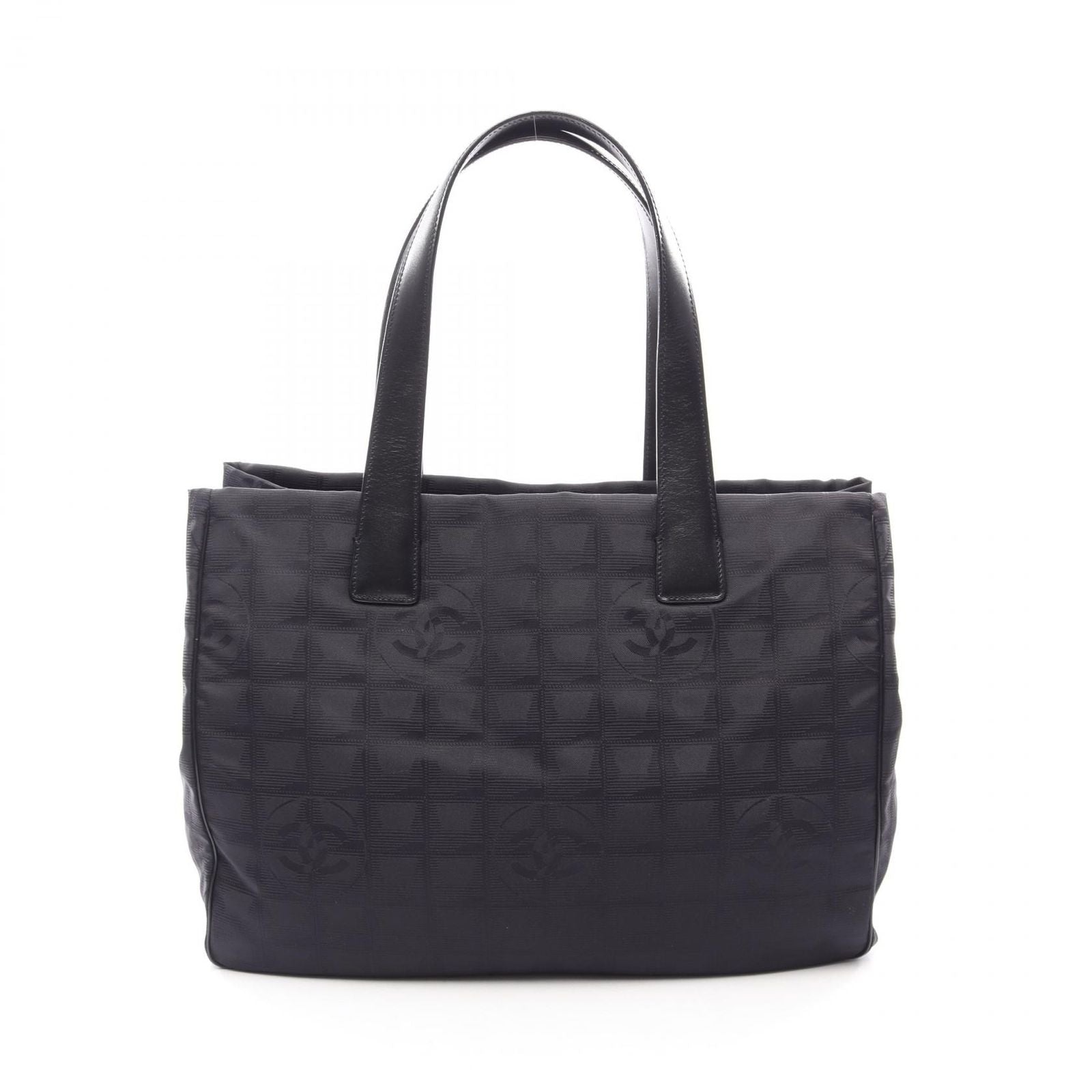 Chanel Tote New Travel Line Black Leather