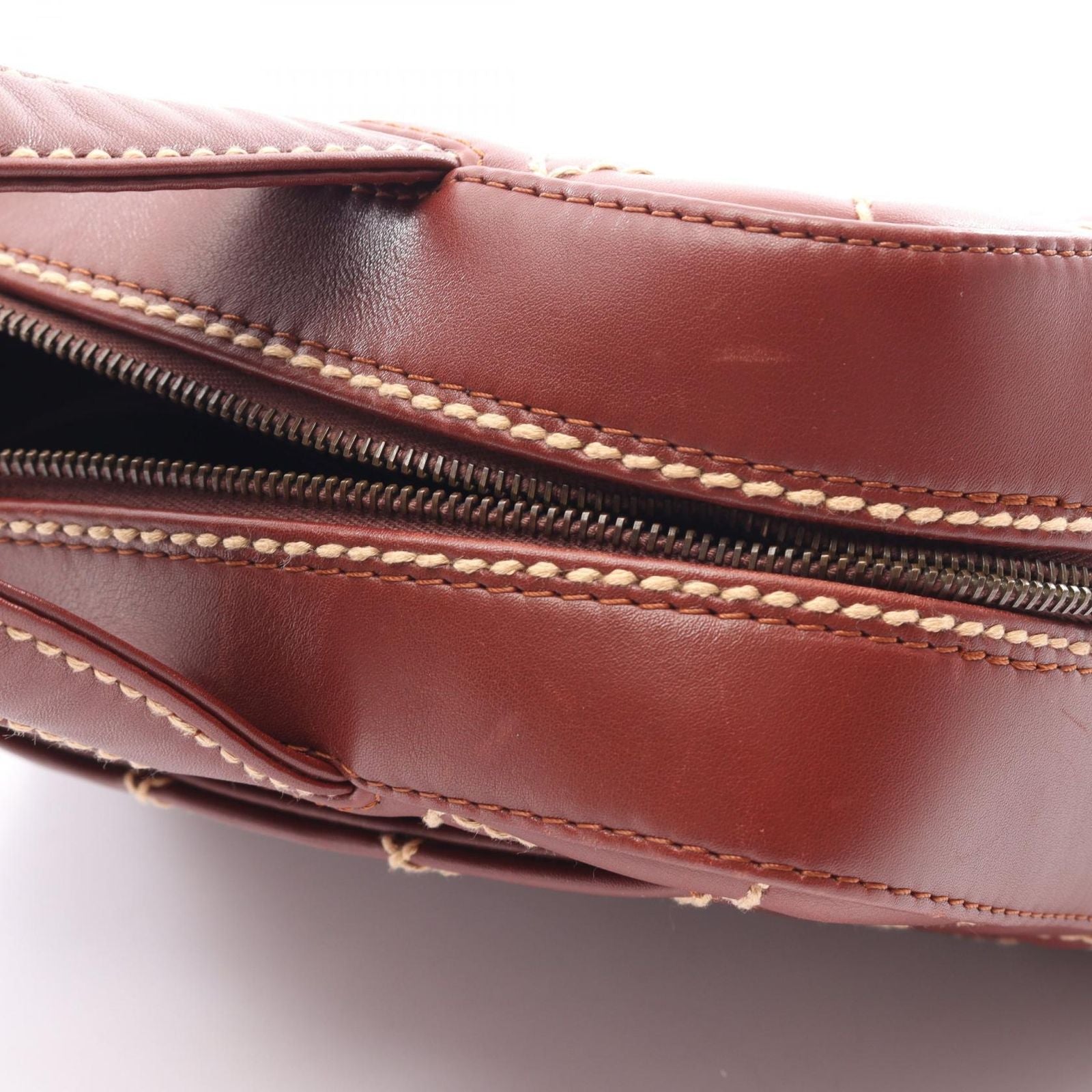 Chanel Handbag Wild Stitch Brown Leather — view 6
