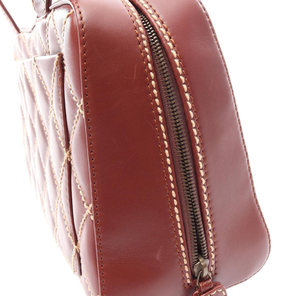 Chanel Handbag Wild Stitch Brown Leather — view 7