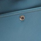 Hermes Shoulder Bag Evelyne 3 Trois PM Blue Jean Leather — view 8