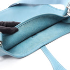 Hermes Shoulder Bag Evelyne 3 Trois PM Blue Jean Leather — view 6