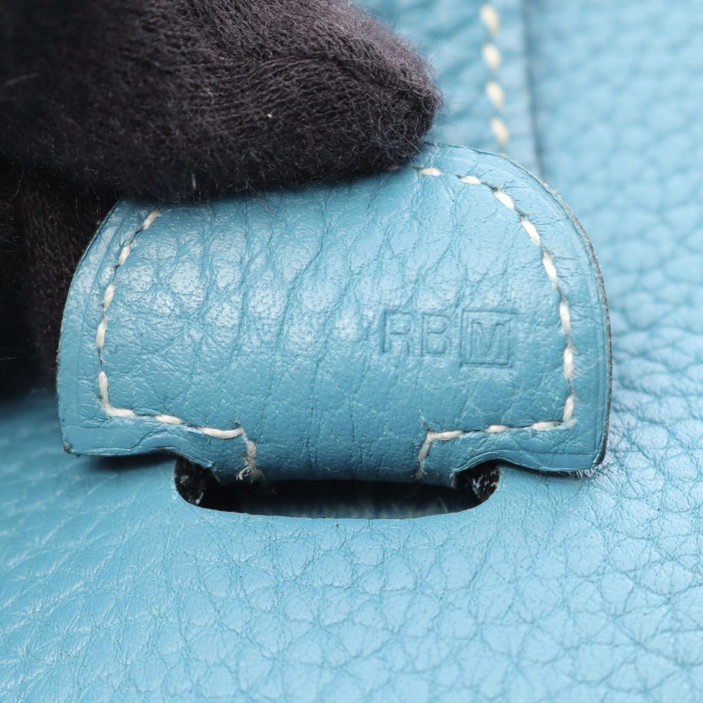 Hermes Shoulder Bag Evelyne 3 Trois PM Blue Jean Leather — view 5
