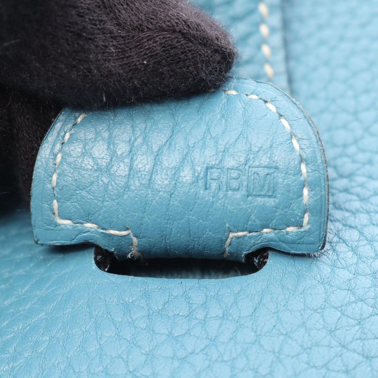 Hermes Shoulder Bag Evelyne 3 Trois PM Blue Jean Leather — view 5