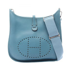 Hermes Shoulder Bag Evelyne 3 Trois PM Blue Jean Leather