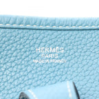 Hermes Shoulder Bag Evelyne 3 Trois PM Blue Jean Leather — view 4