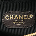 Chanel Tote Logo Embroidery Black Calf — view 4
