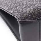 Loewe Tote Buckle Horizontal Anagram Black Canvas Leather — view 7