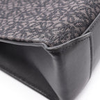 Loewe Tote Buckle Horizontal Anagram Black Canvas Leather — view 6