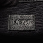 Loewe Tote Buckle Horizontal Anagram Black Canvas Leather — view 4