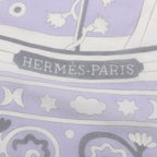 Hermes Scarf Carre 140 Muslin Peuple du Vent Lavender Silk — view 5