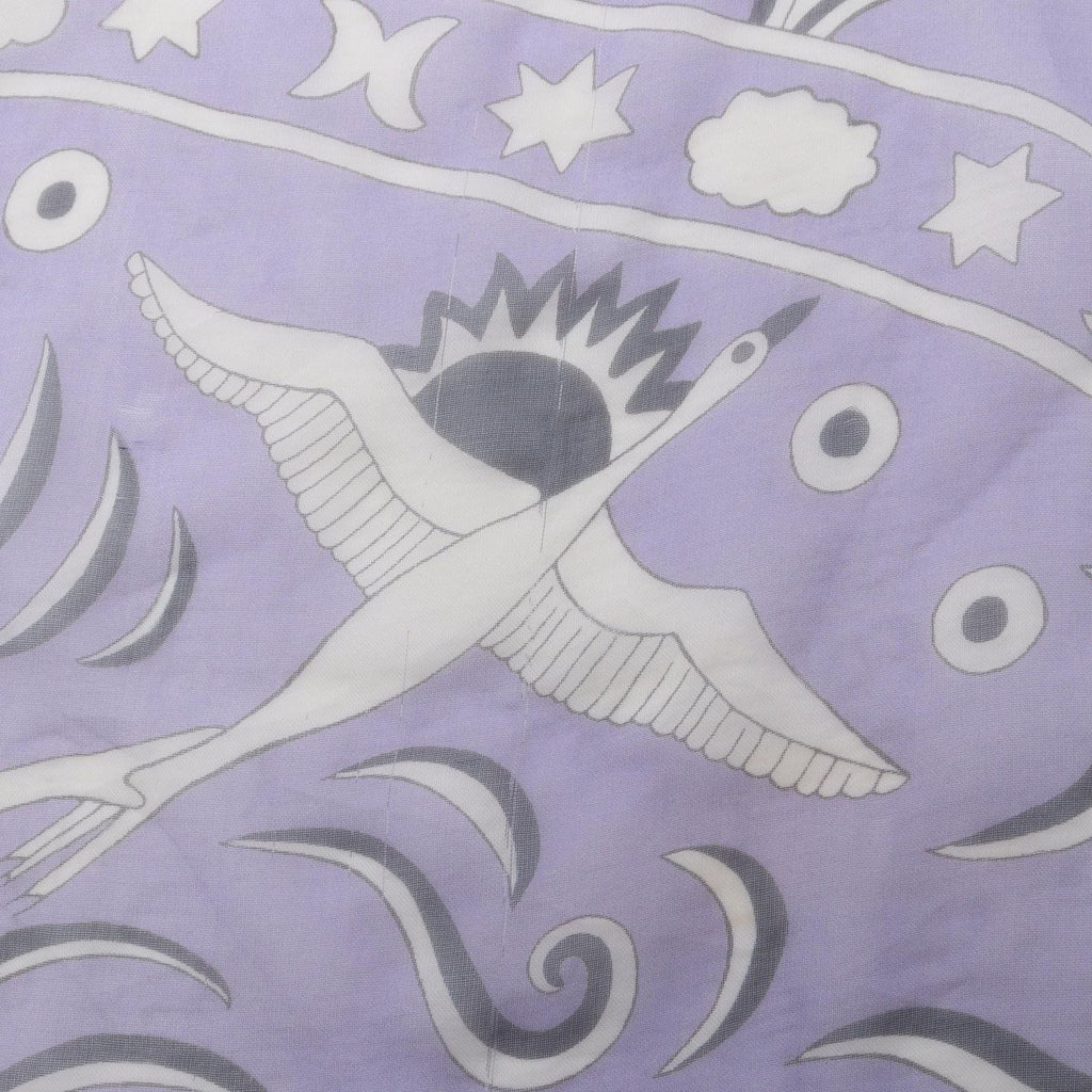 Hermes Scarf Carre 140 Muslin Peuple du Vent Lavender Silk — view 8