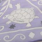Hermes Scarf Carre 140 Muslin Peuple du Vent Lavender Silk — view 3