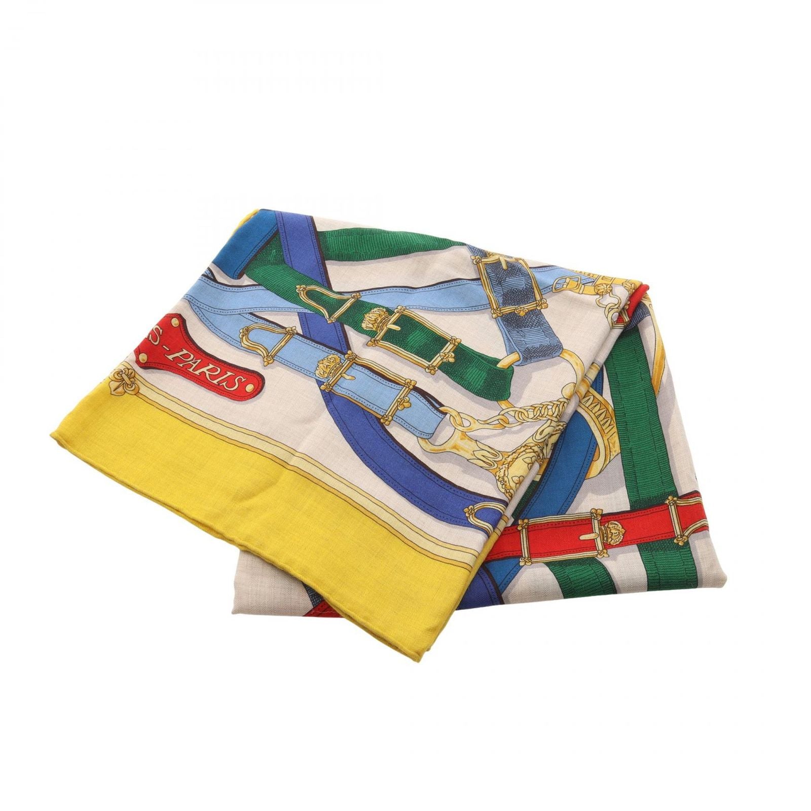 Hermes Scarf Carre Geant 140 Cavalcadour Yellow Silk