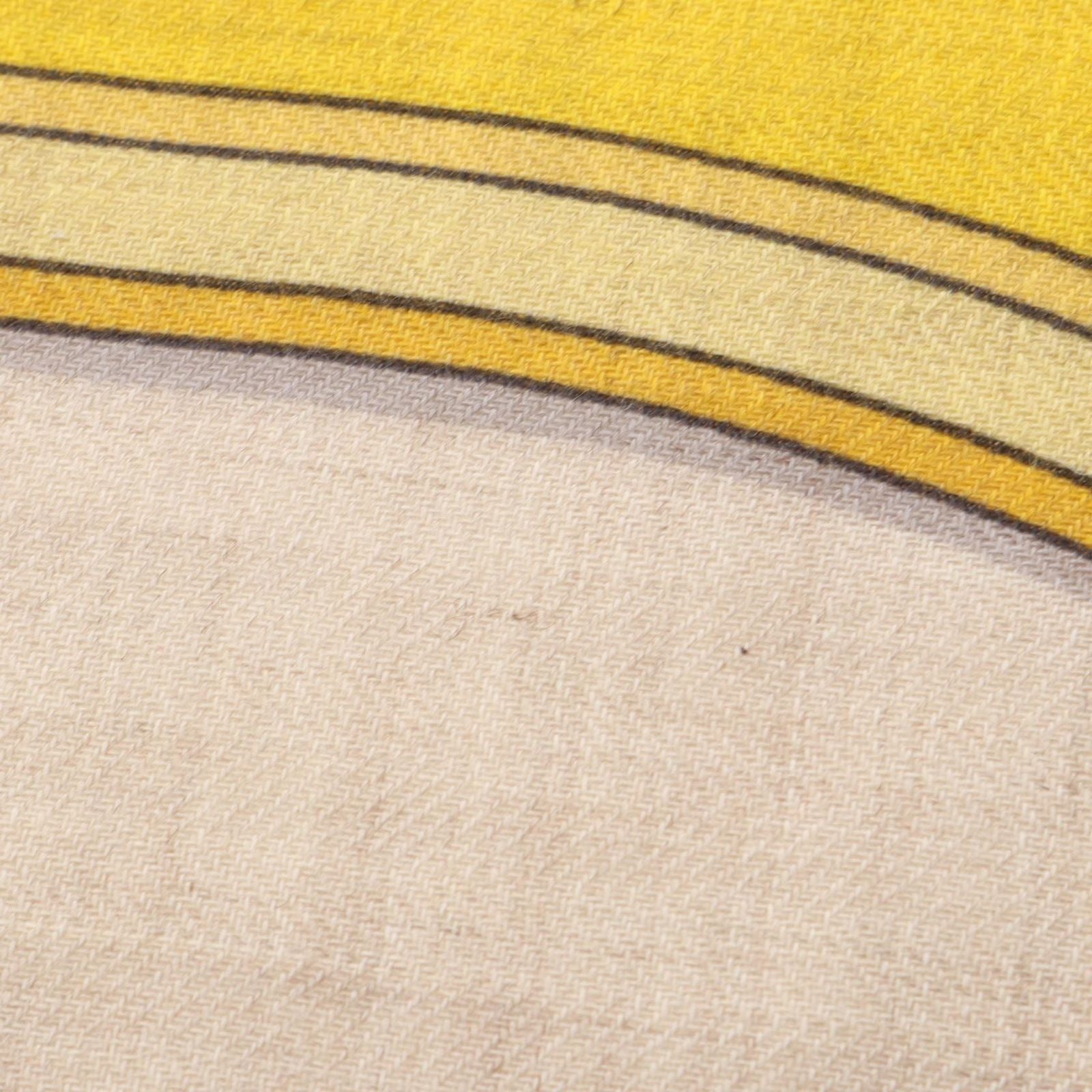 Hermes Scarf Carre Geant 140 Cavalcadour Yellow Silk — view 8