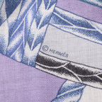 Hermes Scarf Carre Geant 140 Robe du Soir Purple Silk — view 3