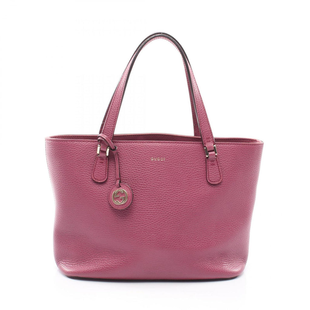 Gucci Tote Interlocking Pink Purple Leather