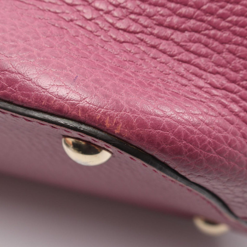 Gucci Tote Interlocking Pink Purple Leather — view 7