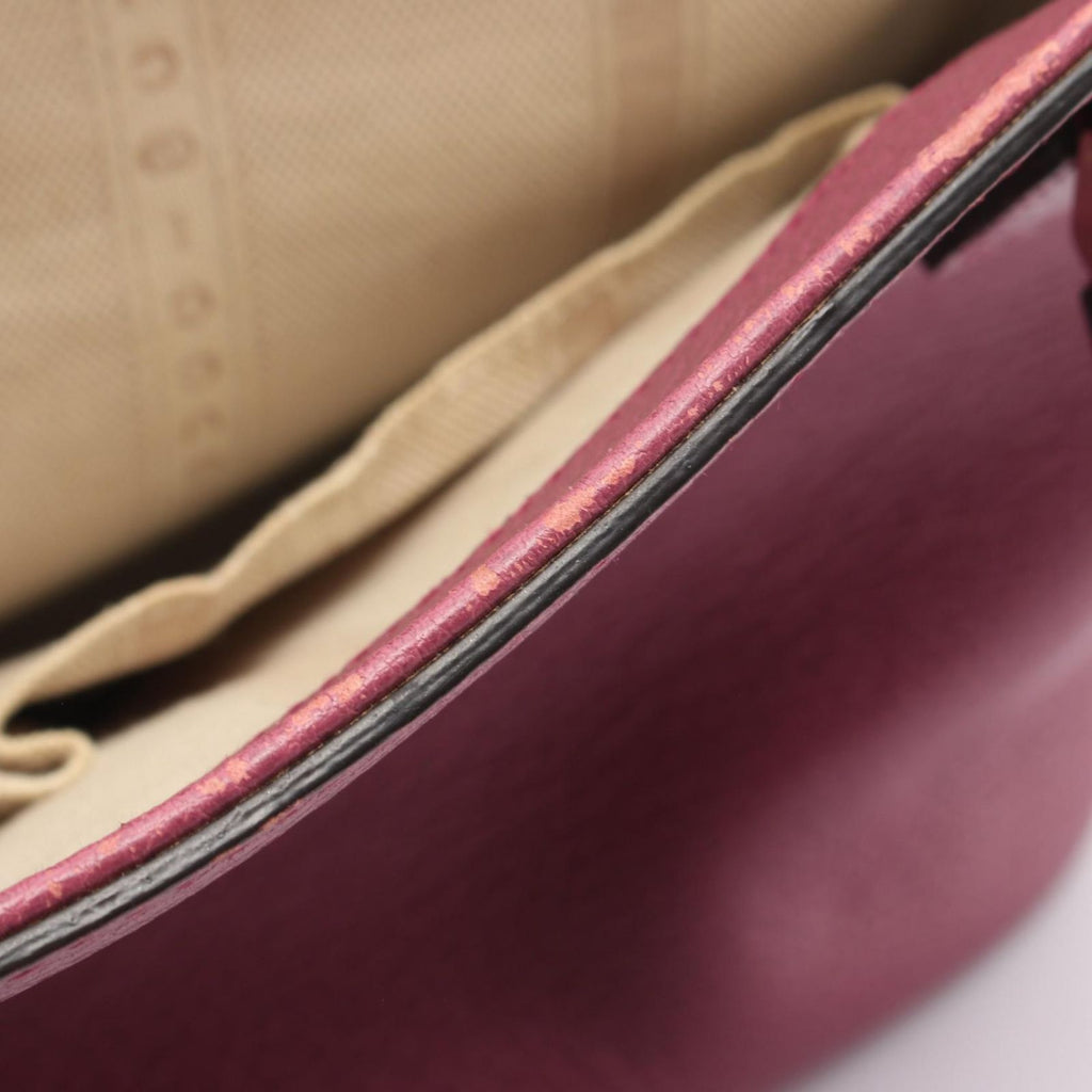 Gucci Tote Interlocking Pink Purple Leather — view 6