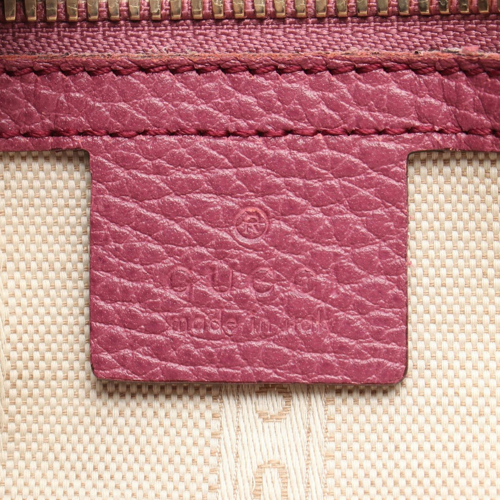 Gucci Tote Interlocking Pink Purple Leather — view 4
