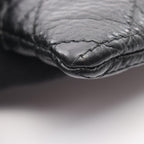 Dior Coin Case Caro Lavender Wallet Cannage Black Leather — view 5