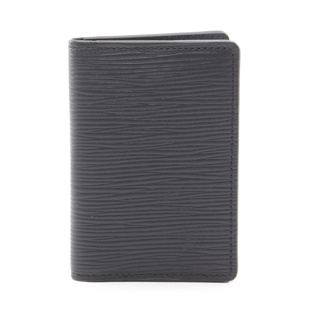 Louis Vuitton Card Case Organizer de Poche Noir Leather