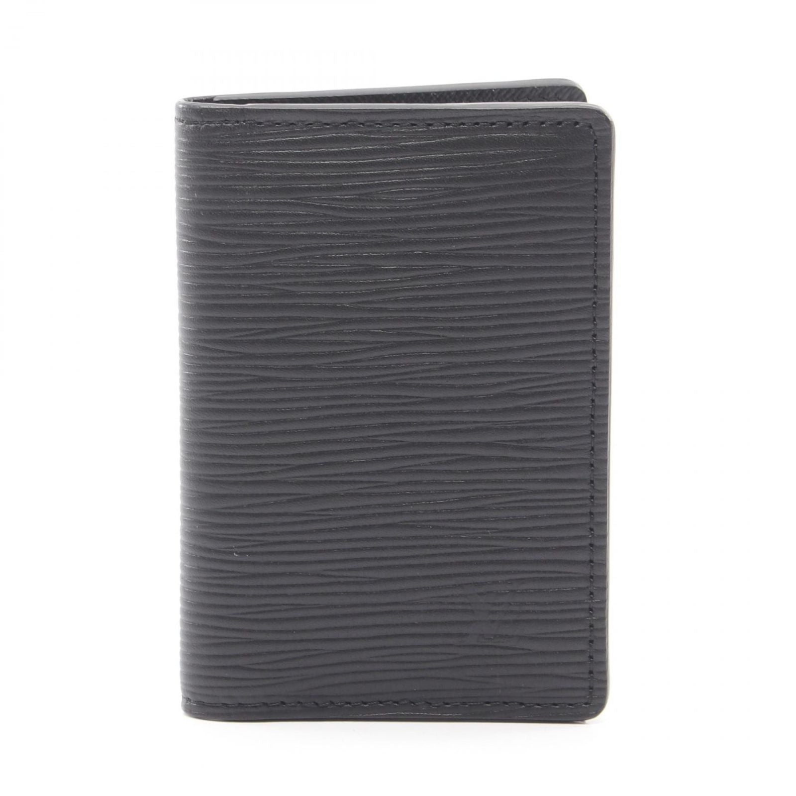 Louis Vuitton Card Case Organizer de Poche Noir Leather