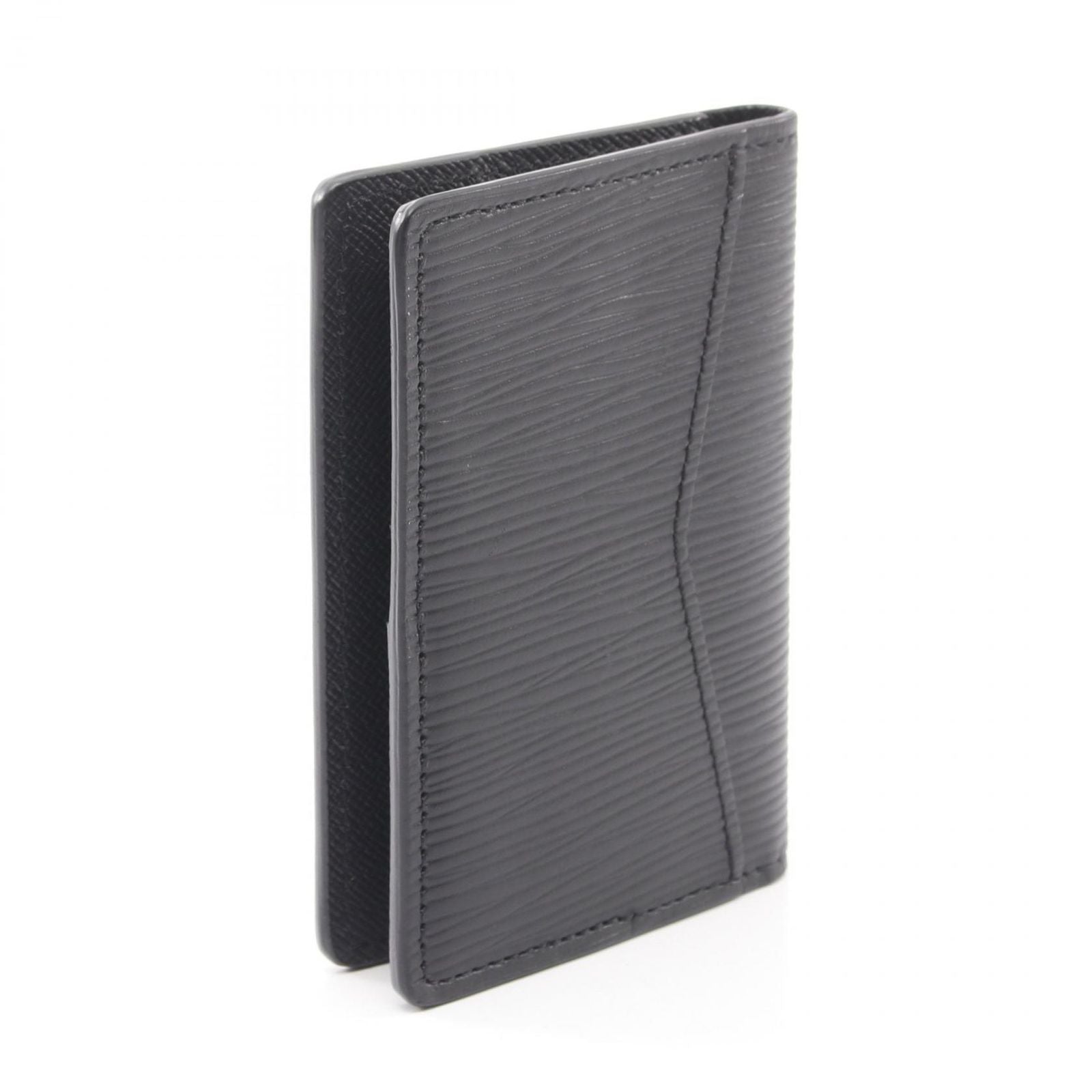 Louis Vuitton Card Case Organizer de Poche Noir Leather — view 2