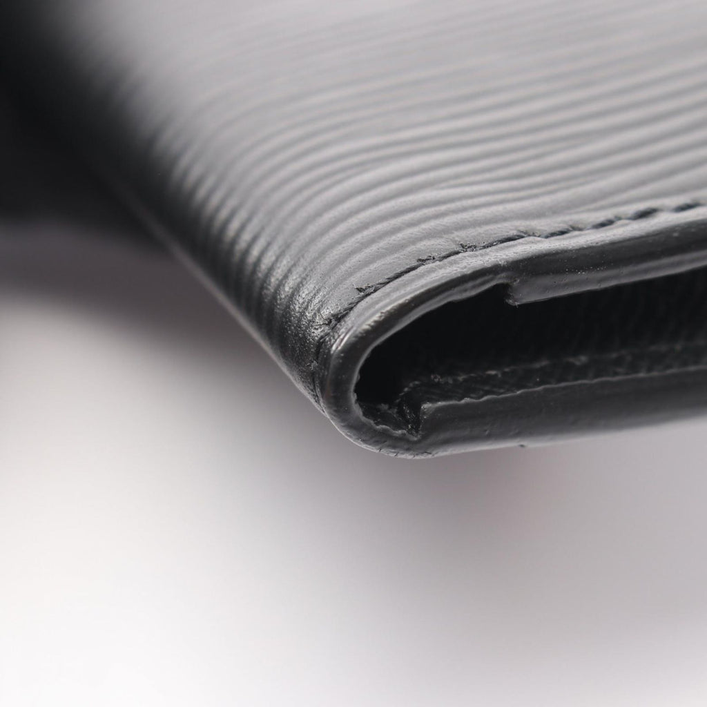 Louis Vuitton Card Case Organizer de Poche Noir Leather — view 5