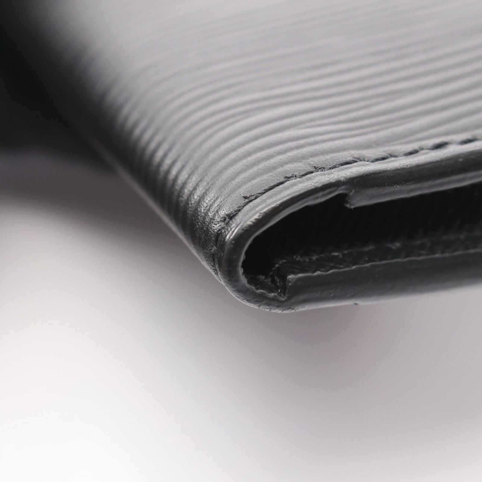 Louis Vuitton Card Case Organizer de Poche Noir Leather — view 5