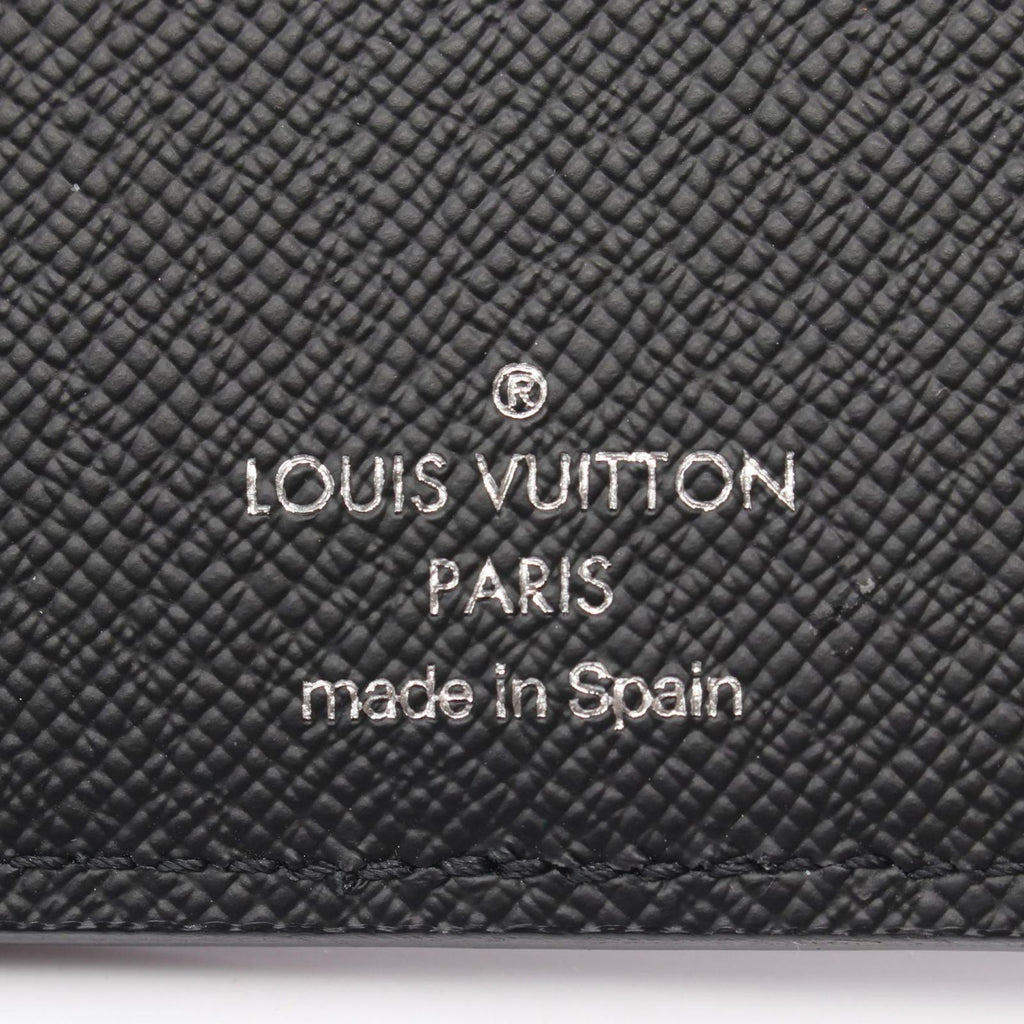 Louis Vuitton Card Case Organizer de Poche Noir Leather — view 4