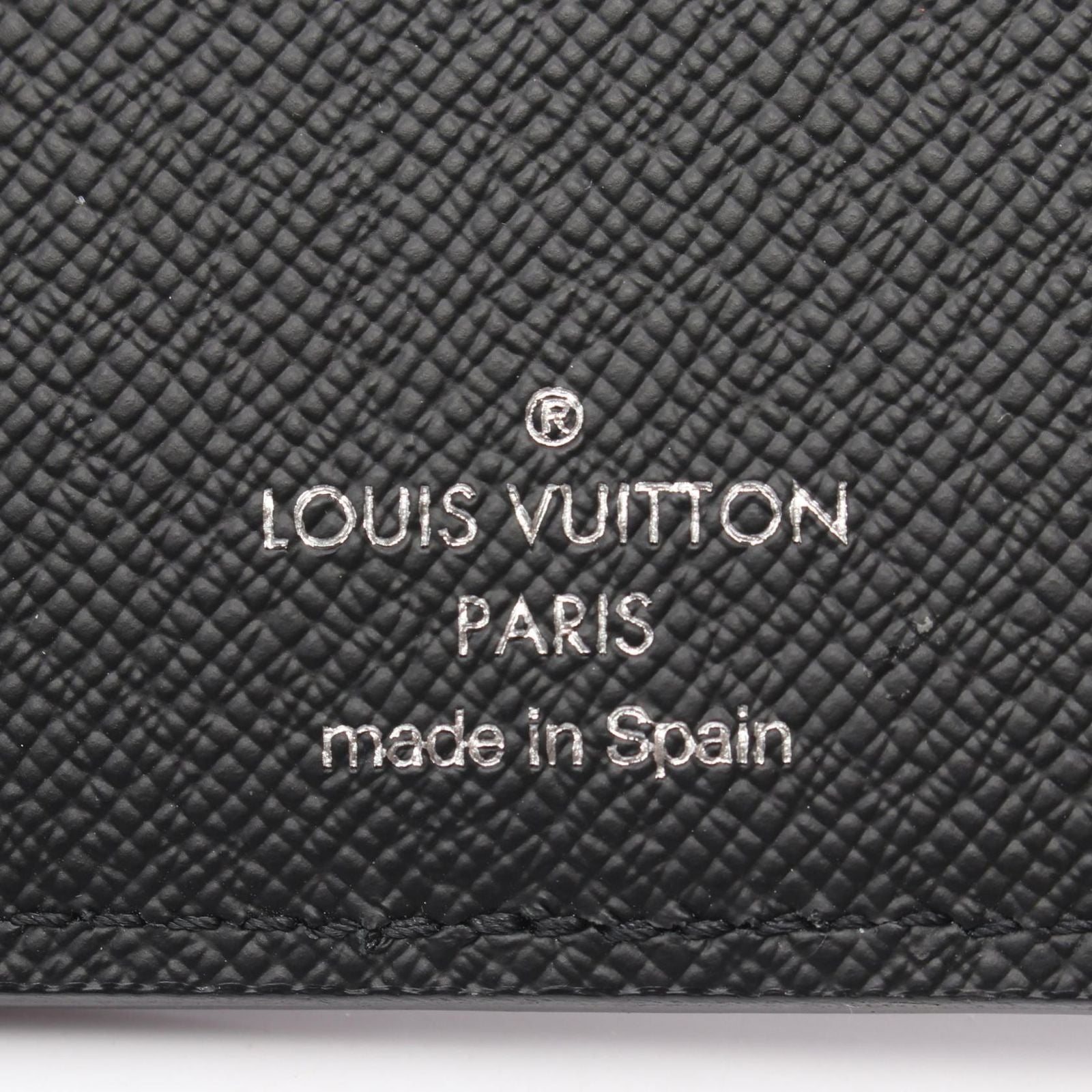 Louis Vuitton Card Case Organizer de Poche Noir Leather — view 4