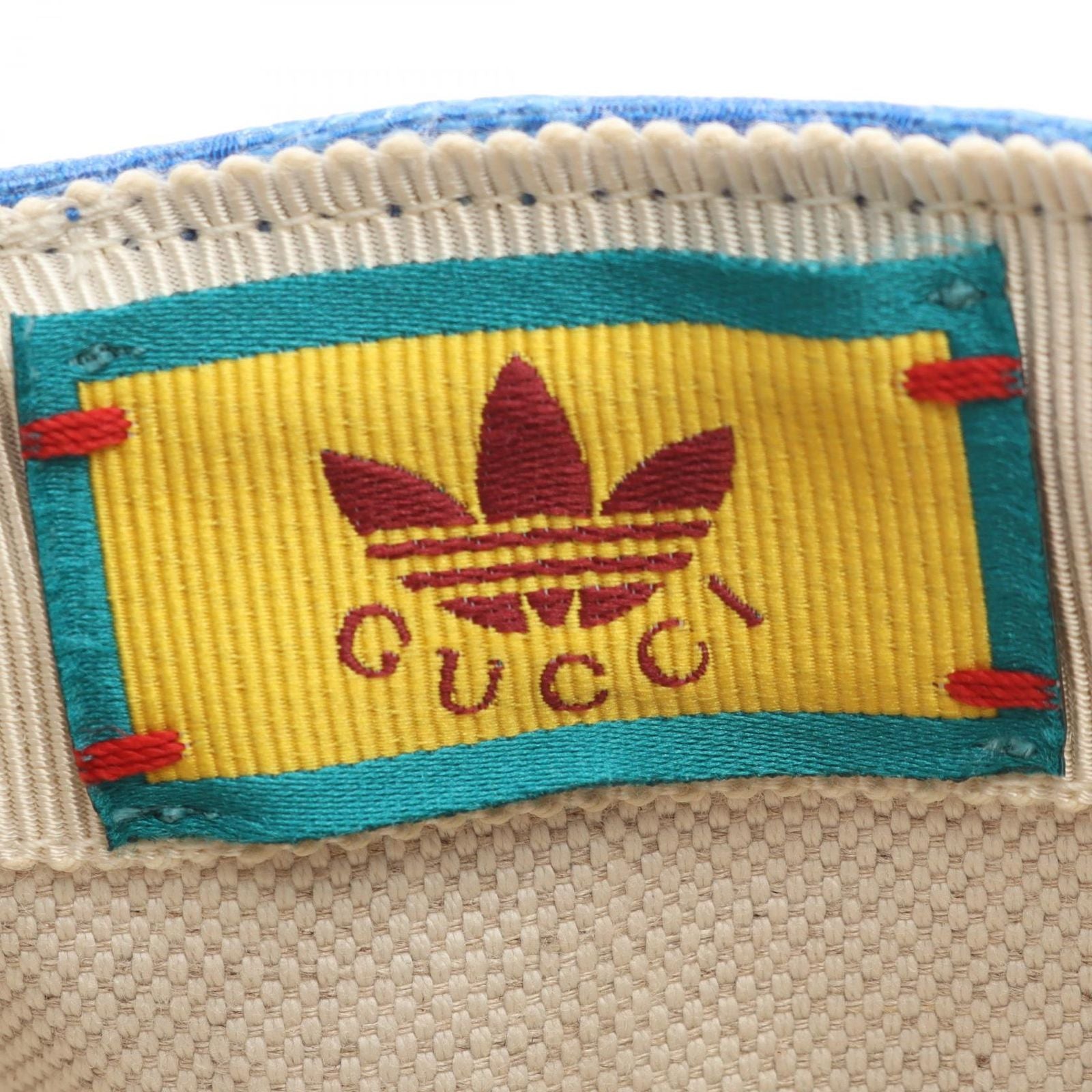 Gucci Cap Adidas GG Pattern Trefoil Baseball Nylon Leather — view 4