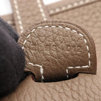 Hermes Shoulder Bag Evelyne 3 Trois PM Etoupe Leather — view 5