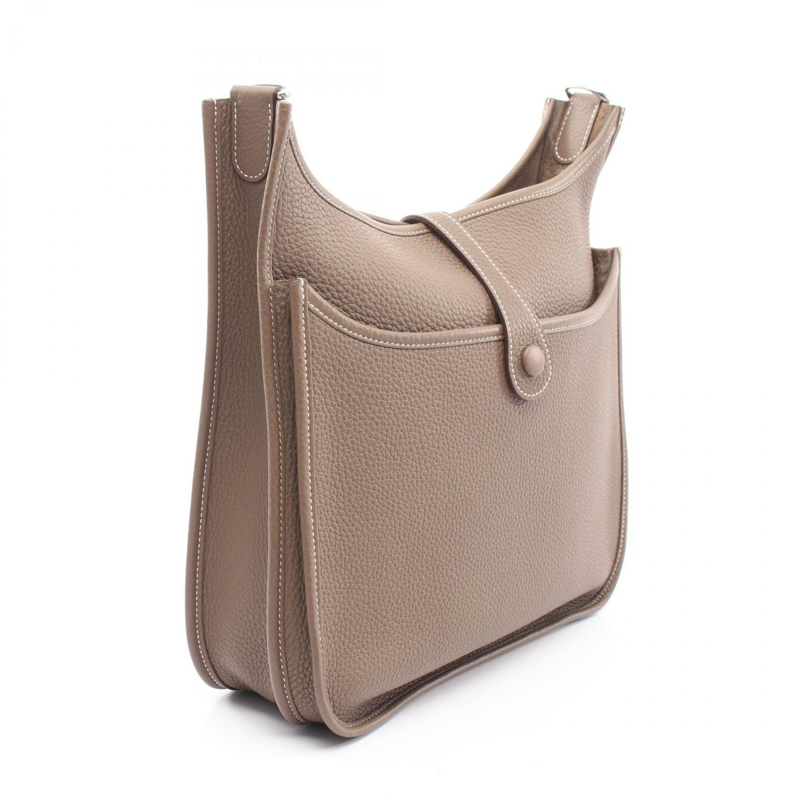 Hermes Shoulder Bag Evelyne 3 Trois PM Etoupe Leather — view 2