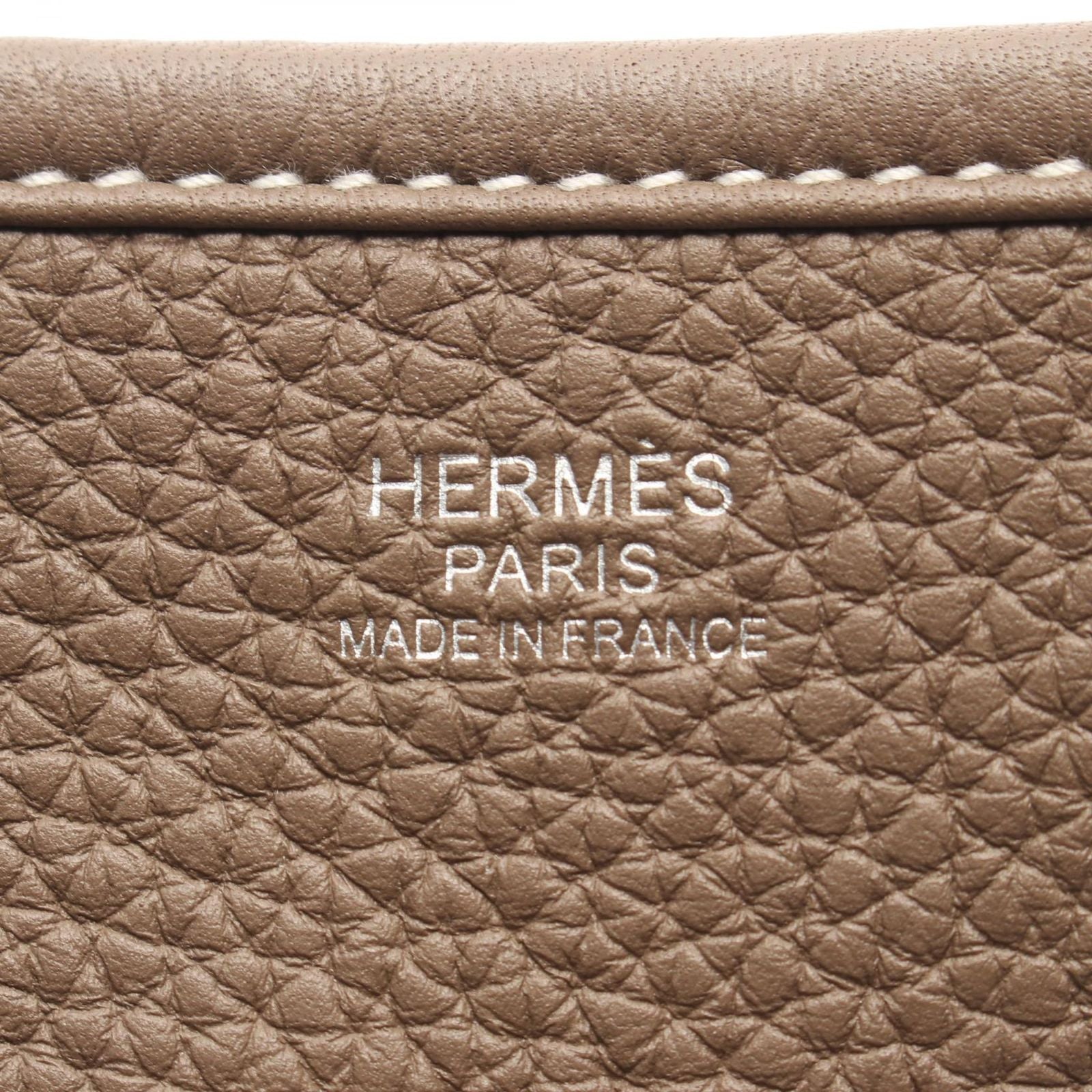 Hermes Shoulder Bag Evelyne 3 Trois PM Etoupe Leather — view 4