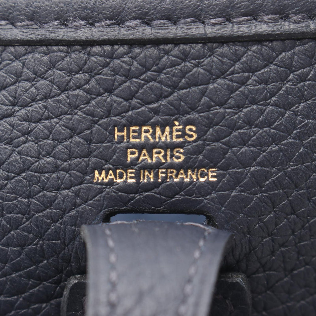 Hermes Shoulder Bag Evelyne TPM Amazon Blue Nuit Leather TPM — view 4