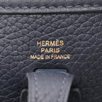 Hermes Shoulder Bag Evelyne TPM Amazon Blue Nuit Leather TPM — view 4