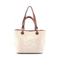 Loewe Tote Anagram 2-Way Natural Brown Canvas Small