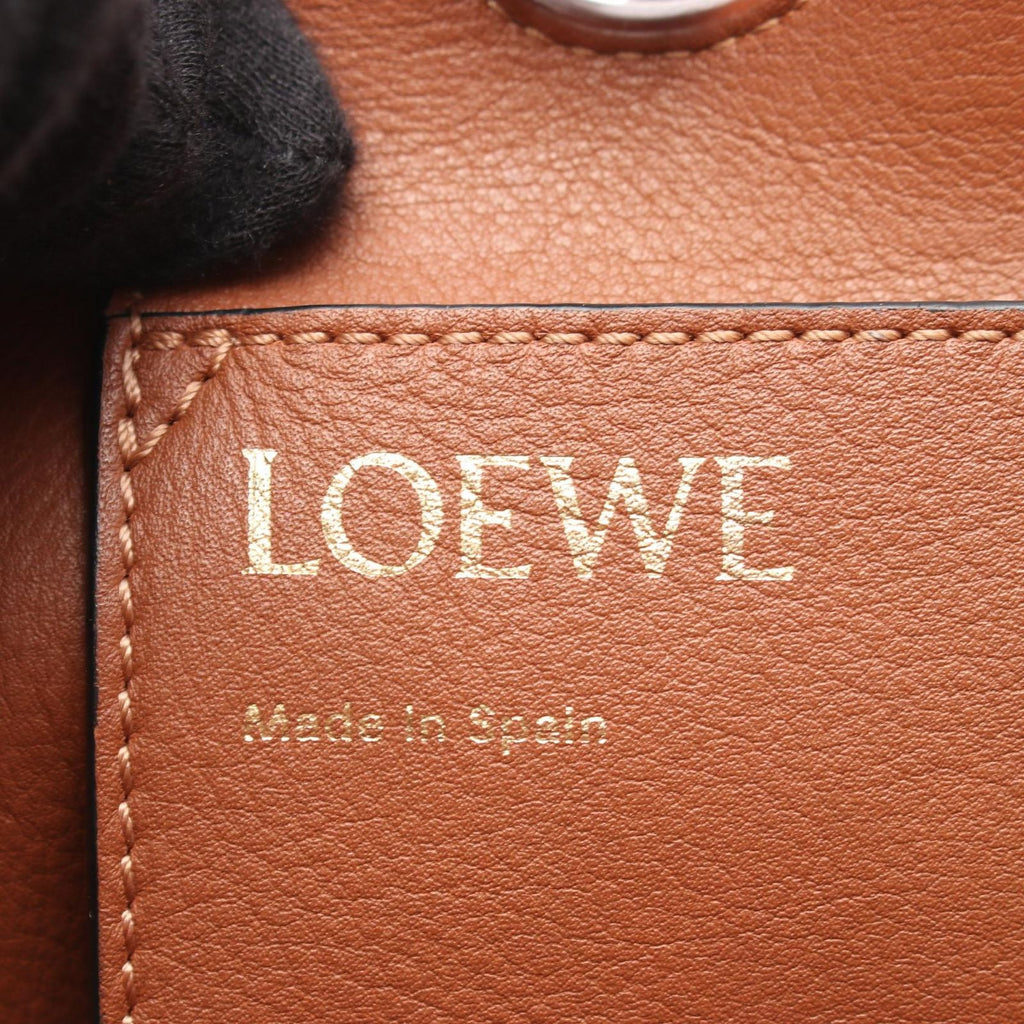Loewe Tote Anagram 2-Way Natural Brown Canvas Small — view 4