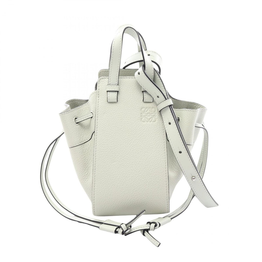 Loewe Handbag Hammock Drawstring Bag Mini 2-Way Mint Green Leather
