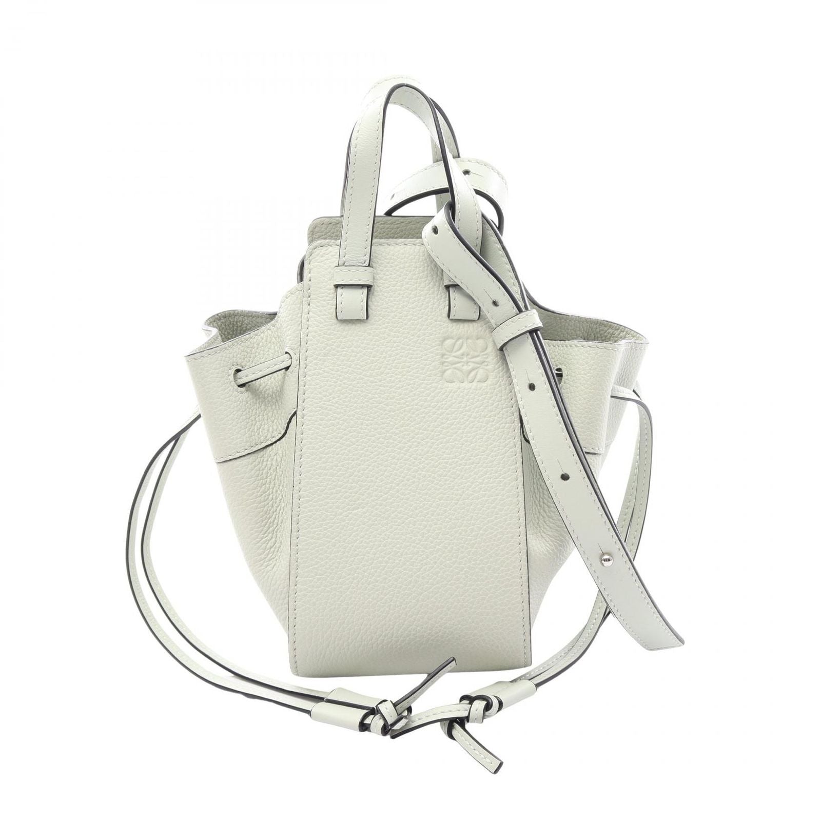 Loewe Handbag Hammock Drawstring Bag Mini 2-Way Mint Green Leather