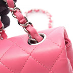 Chanel Shoulder Bag Mini Quilted 20 Pink Lambskin Chain — view 8