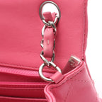 Chanel Shoulder Bag Mini Quilted 20 Pink Lambskin Chain — view 6
