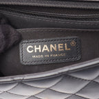 Chanel Shoulder Bag Quilted Ruffles Black Lambskin — view 4